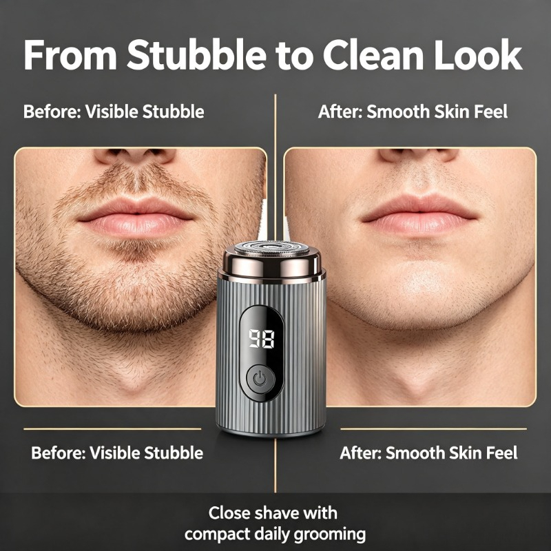 2026 Mini Electric Shaver Port - Mens Grooming Travel Kit 评论和价格