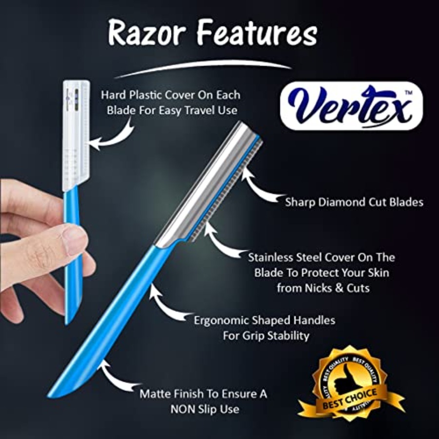 Beard Shaping Razor Tool Musta - Mens Grooming Travel Kit 评论和价格