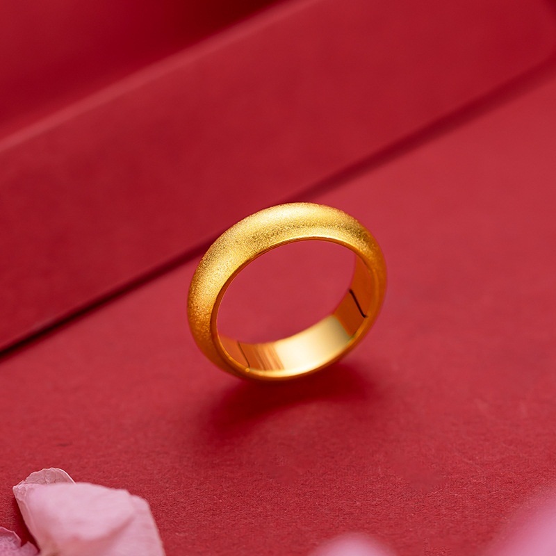 QEENKISS  Gold Matte Ring For  - Men'S Grooming Gifts 评论和价格