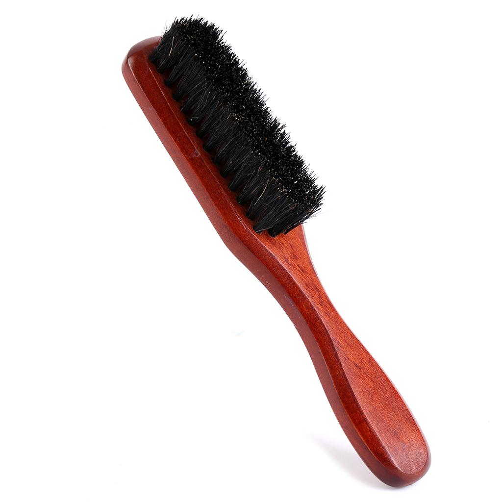 Beard Brush Wooden Long Handle - Mens Grooming Travel Kit 评论和价格