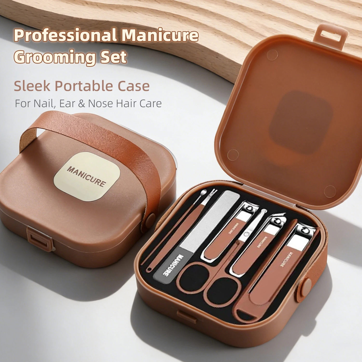 Nail Care Kit Anti-Splatter Ma - Mens Grooming Travel Kit 评论和价格