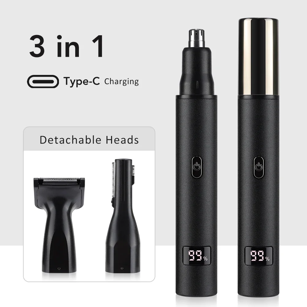 Nose Hair Trimmer for Men 3 in - Mens Grooming Travel Kit 评论和价格