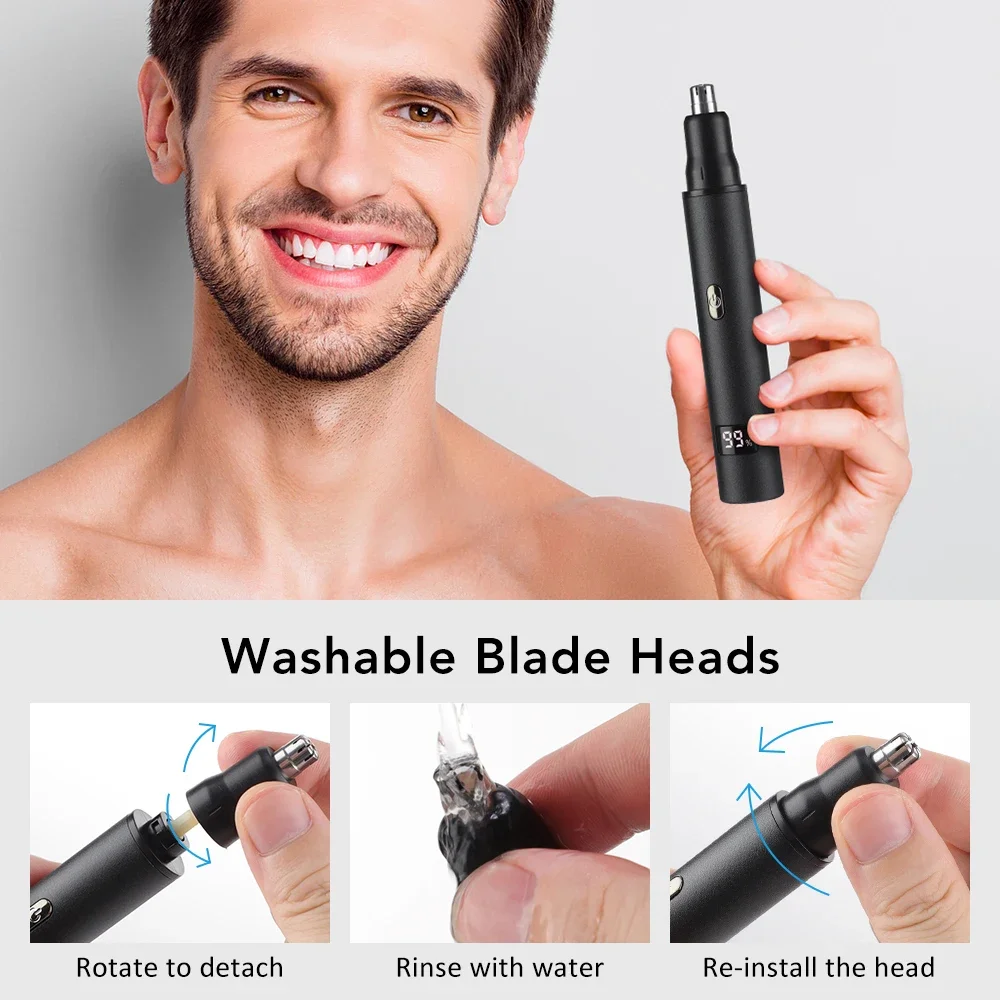 Nose Hair Trimmer for Men 3 in - Mens Grooming Travel Kit 评论和价格